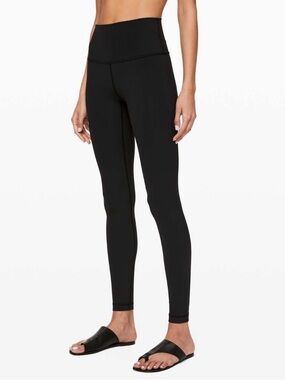 Lululemon Black Wunder Under High-Rise Tight 28" Full-On Luxtreme Size 6 W5BP4S